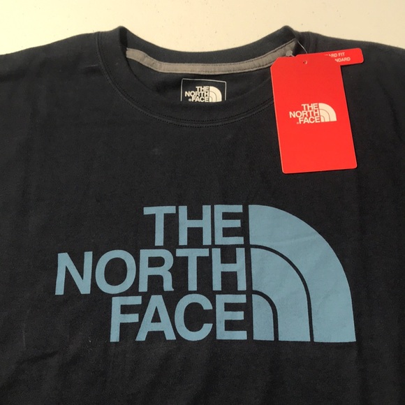 The North Face | Shirts | The North Face Mens Blue Cotton Ss Tee Shirt ...